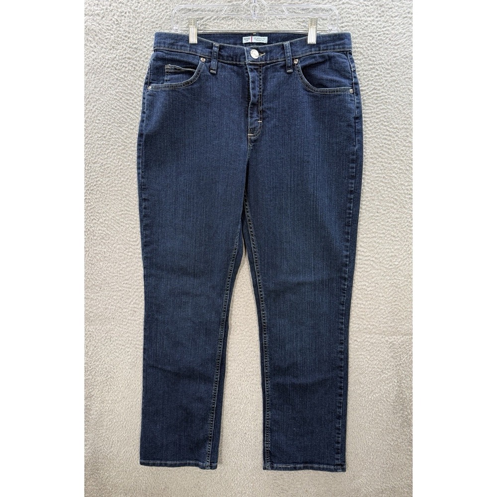 Riders By Lee Jeans Womens 14 Medium Blue Classic Fit Straight Leg Workwear